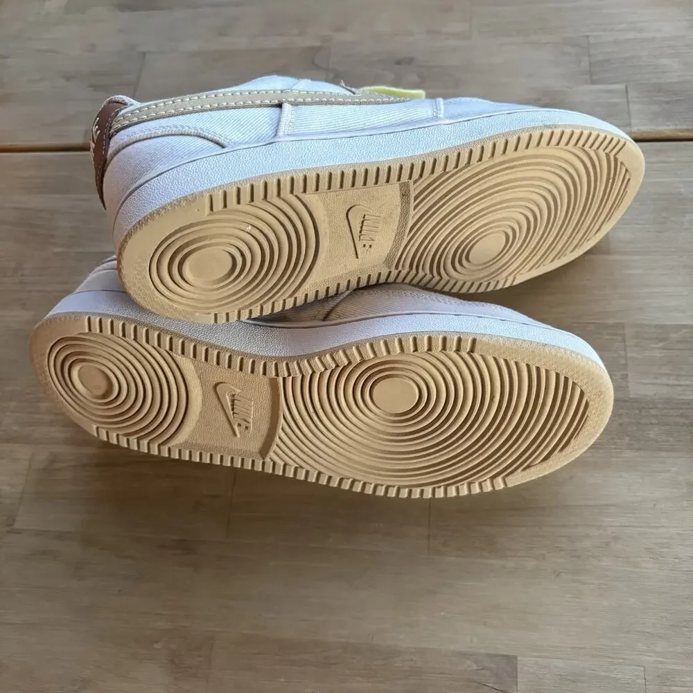 Nike Court Vision Low Canvas DV0736-100 White Sesame Size M7 W8.5